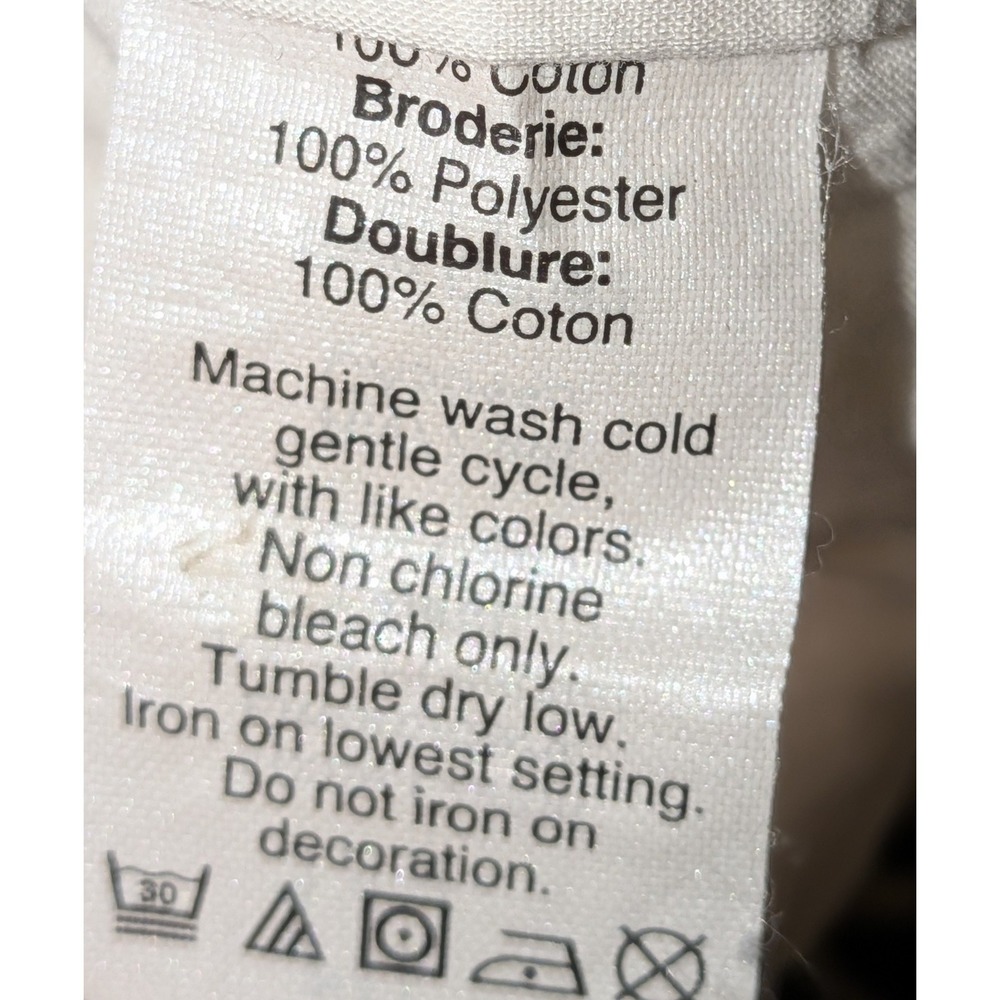 J.Crew Womens Pull On White Cotton Gauze Embroidered Floral Shorts Size 10 NWOT - Picture 6 of 9